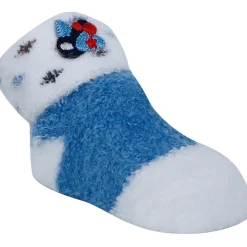 Baby Moo Striped Soft Socks Booties Pack of 2 - Blue