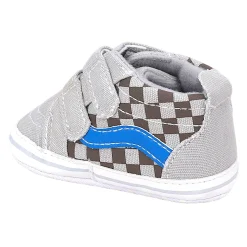 Baby Moo Stylish Casual Velcro Straps Anti-Skid Sneakers - Grey