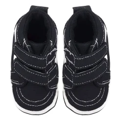 Baby Moo Stylish Casual Velcro Straps Anti-Skid Sneakers - Black