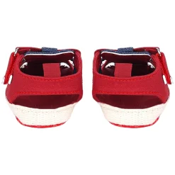 Baby Moo Stylish Denim Breathable Velcro Straps Anti-Skid Sandals - Blue