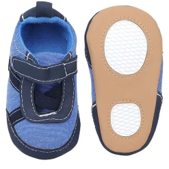 Baby Moo Stylish Velcro Straps Anti-Skid Sneakers - Blue