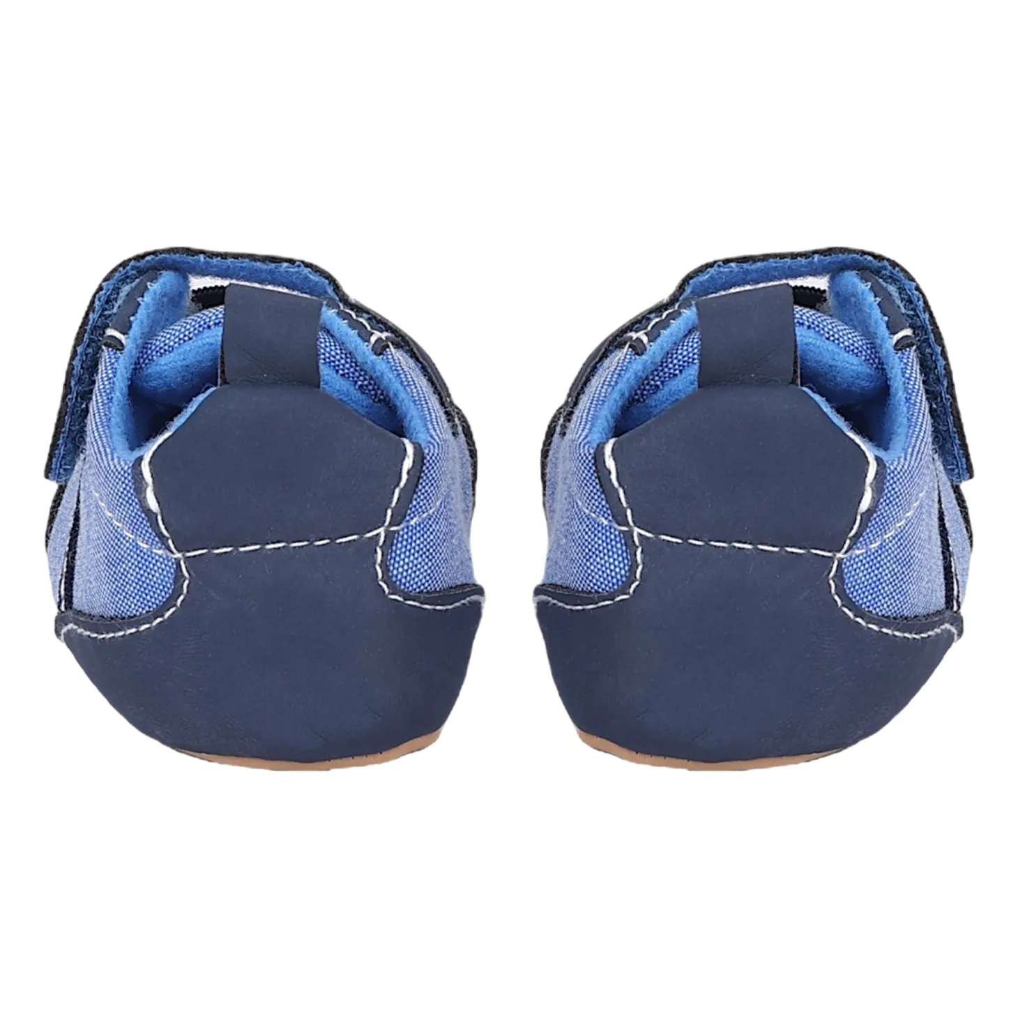 Baby Moo Stylish Velcro Straps Anti-Skid Sneakers - Blue
