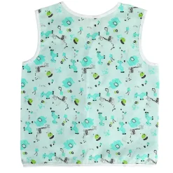 Baby Moo Sugar Rush Multi Print V-Neck Sleeveless Front Opening Button Cotton Jhablas 5 Pcs - Pink, Multicolour