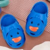 Baby Moo Swimming Duck Waterproof Anti-Skid Sling Back Clogs - Blue