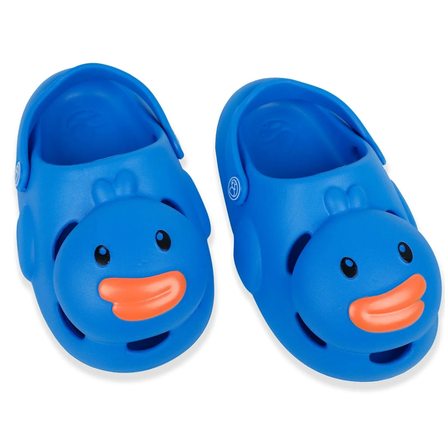 Baby Moo Swimming Duck Waterproof Anti-Skid Sling Back Clogs - Blue