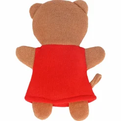 Baby Moo Teddy Bear Bath Time Fun Hand Puppet Loofah Bath Glove - Brown
