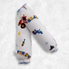 Baby Moo Truck And Car 2 Pcs Velvet Large Bolster Set - Cream