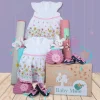 Baby Moo Twin Baby Girl Gift Hamper Pink 10 Pcs - 0-9M Sizes Available
