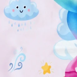 Baby Moo Unicorn All Season Velvet And Hosiery Large Blanket - Pink