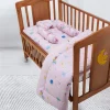 Baby Moo Unicorn Bedding Gift Set 2 Bolsters, U Pillow, Mattress And Quilt Set - Pink