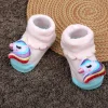 Baby Moo Unicorn Embroidered Cotton Anti-Skid 3D Socks - Pink