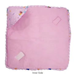 Baby Moo Unicorn Premium Quilted Hood Wrapper - Pink