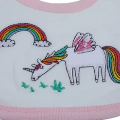 Baby Moo Unicorn Rainbow Infant Essentials 5 pcs Romper Gift Set - Pink
