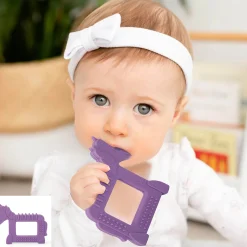 Baby Moo Unicorn Soothing Silicon Teether BPA And Toxin Free - Purple