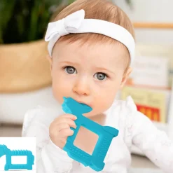 Baby Moo Unicorn Soothing Silicon Teether BPA And Toxin Free - Blue
