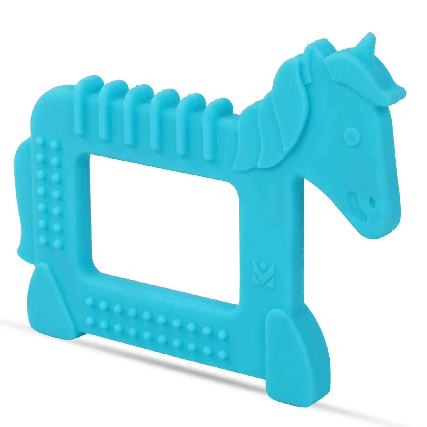 Baby Moo Unicorn Soothing Silicon Teether BPA And Toxin Free - Blue