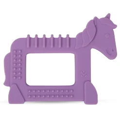 Baby Moo Unicorn Soothing Silicon Teether BPA And Toxin Free - Purple