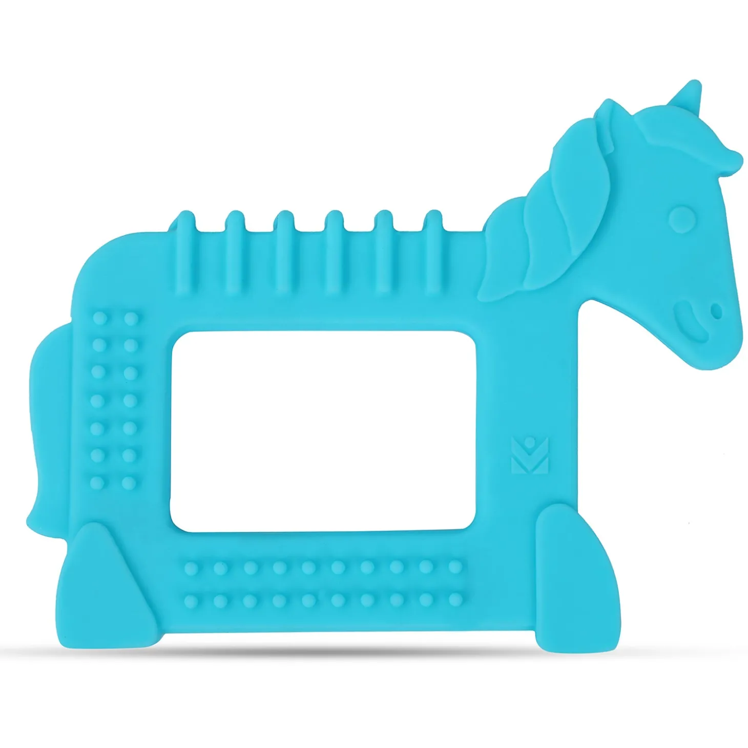 Baby Moo Unicorn Soothing Silicon Teether BPA And Toxin Free - Blue