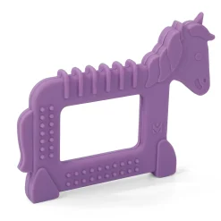 Baby Moo Unicorn Soothing Silicon Teether BPA And Toxin Free - Purple