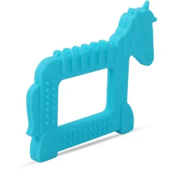 Baby Moo Unicorn Soothing Silicon Teether BPA And Toxin Free - Blue