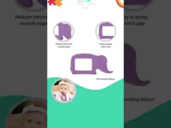 Baby Moo Unicorn Soothing Silicon Teether BPA And Toxin Free - Pink