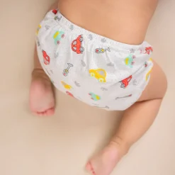 Baby Moo Vehicle Reusable Cloth Training Diaper Panty - Multicolour