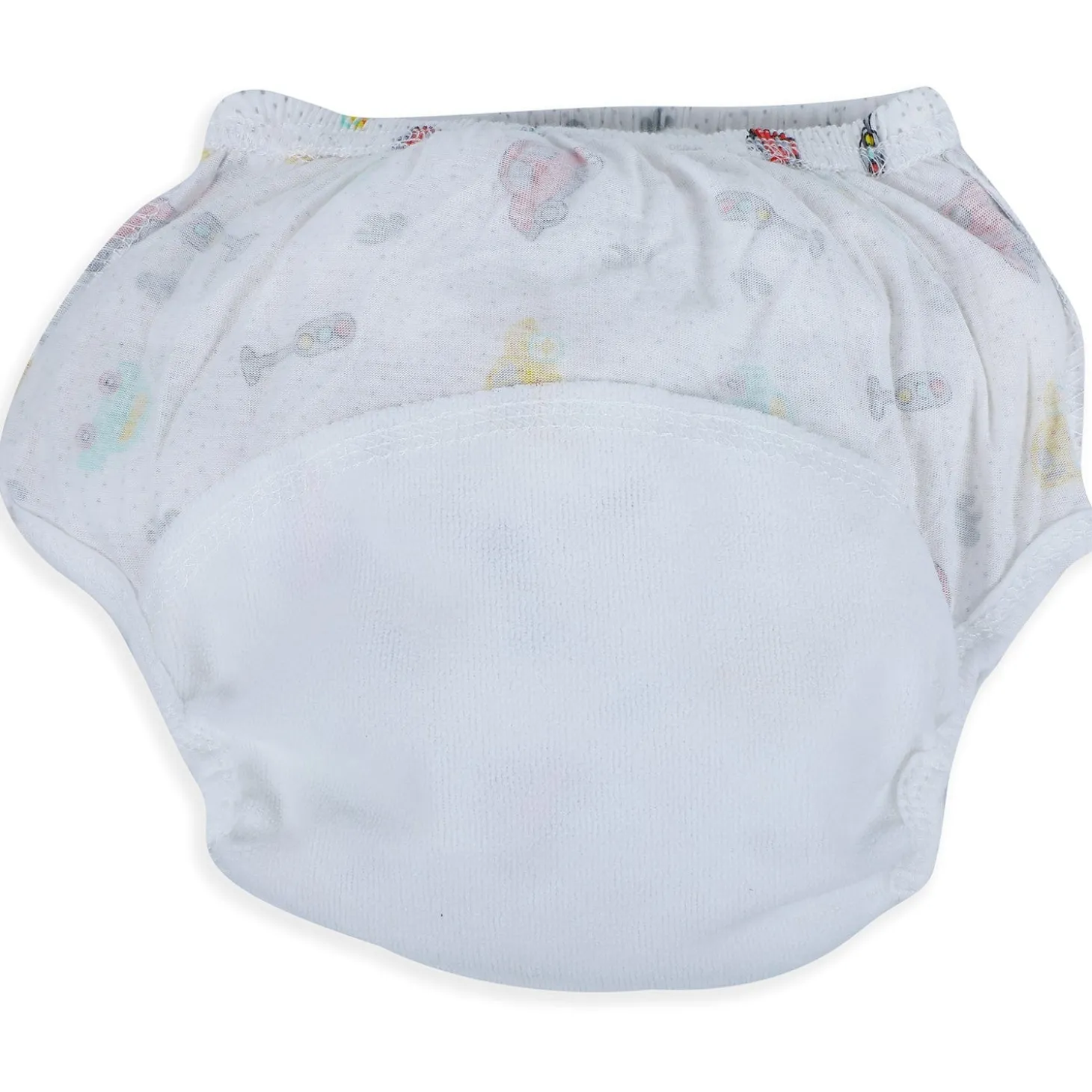 Baby Moo Vehicle Reusable Cloth Training Diaper Panty - Multicolour