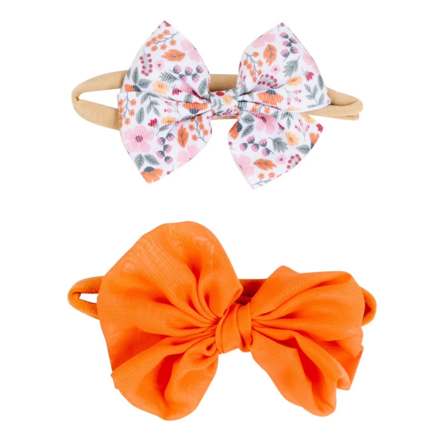 Baby Moo Vibrant Infant Girl 4-Piece Gift Hairband And Socks Set - Pink