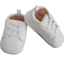 Baby Moo White Lace Up Booties