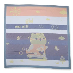 Baby Moo Wild Tiger All Season Medium Muslin Blanket - Yellow