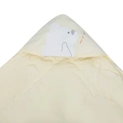 Baby Moo Workaholic Bear 100 % Cotton Wrapper - Yellow