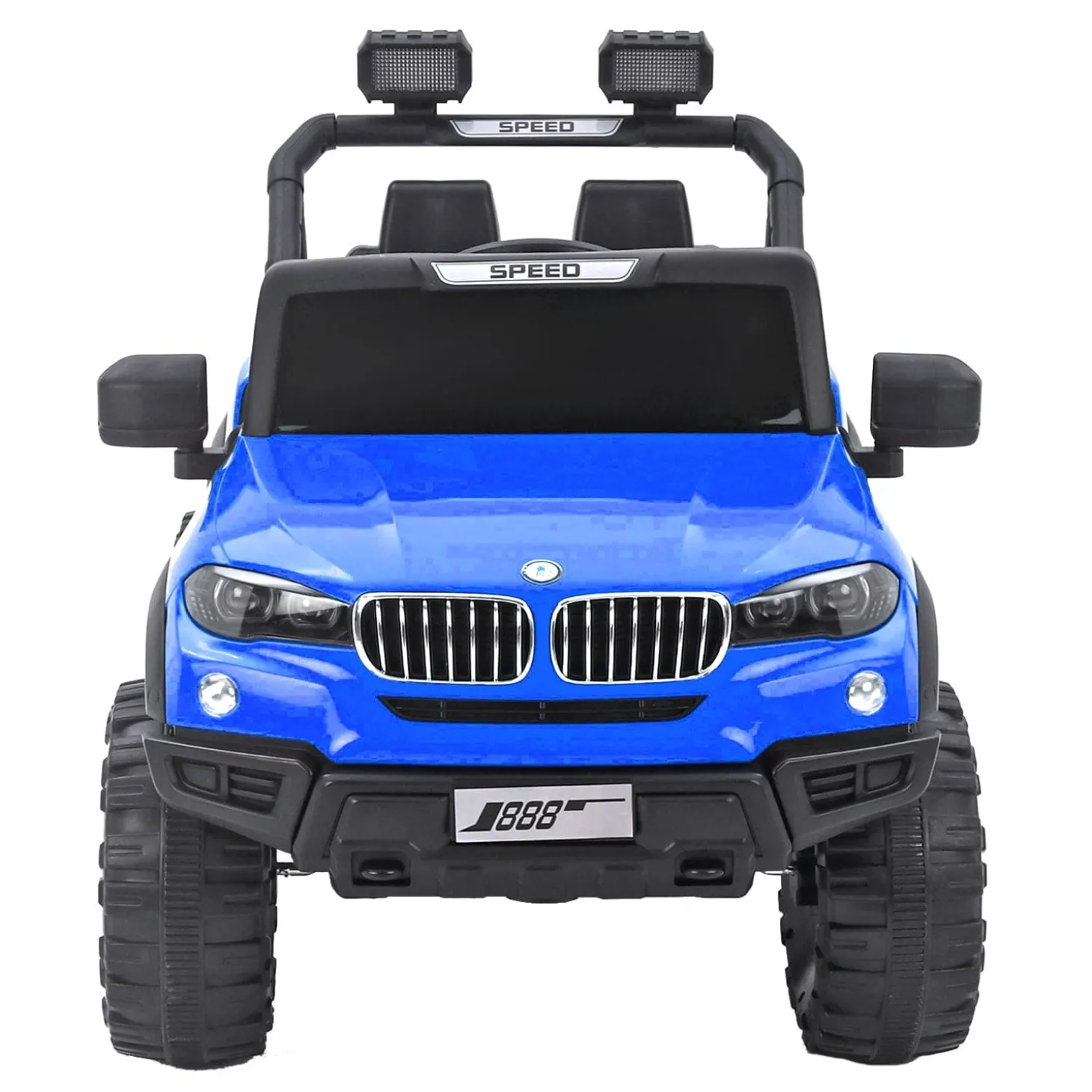 Baby Moo 4X4 Mercedes Benz Electric Ride-On Car for Kids | Rechargeable Battery | Bluetooth Remote Control | USB MP3 Player | Double Seat | Age 2-6 - Blue