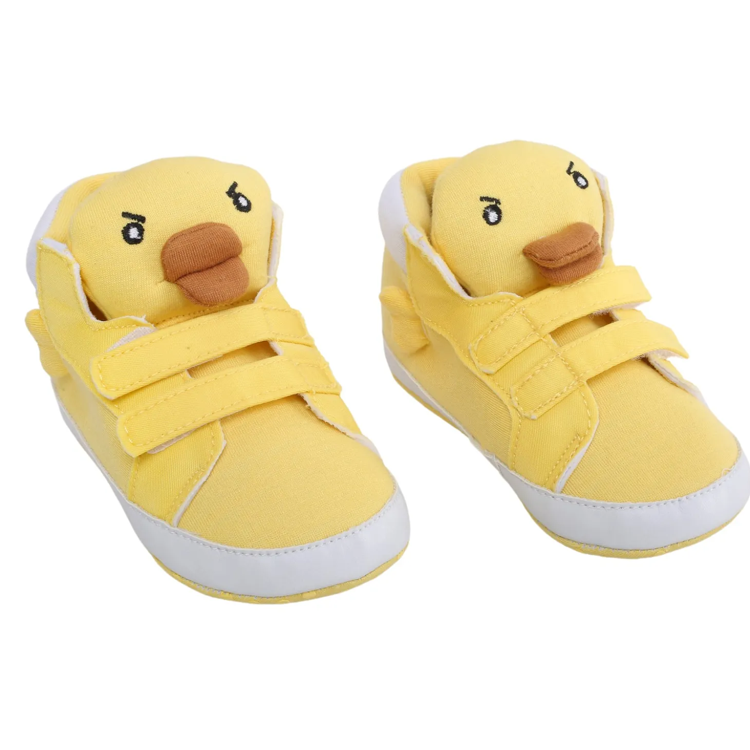 Baby Moo Yellow Ducklings Velcro Casual Booties