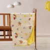 Baby Moo Zebra in Pram All Season Premium Blanket - Yellow