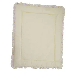 Baby Moo Zebra in Pram Soft Frill Large Duvet Quilt - Yellow