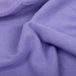 Basic Polo Neck Ribbed Premium Full Sleeves Knitted Kids Sweater - Purple