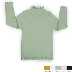 Basic Ribbed Premium Full Sleeves Knitted Kids Sweater - Green