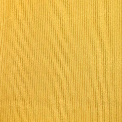 Basic Ribbed Premium Full Sleeves Knitted Kids Sweater - Yellow