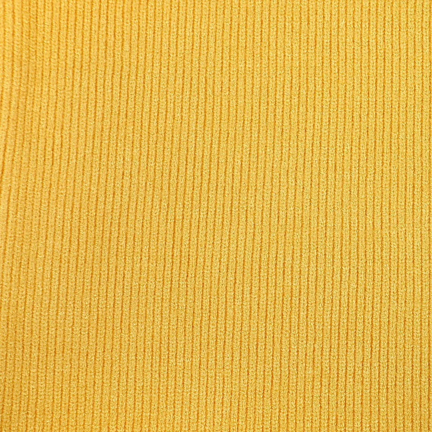 Basic Ribbed Premium Full Sleeves Knitted Kids Sweater - Yellow
