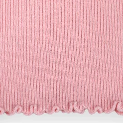 Basic Ribbed Premium Full Sleeves Knitted Kids Sweater - Pink