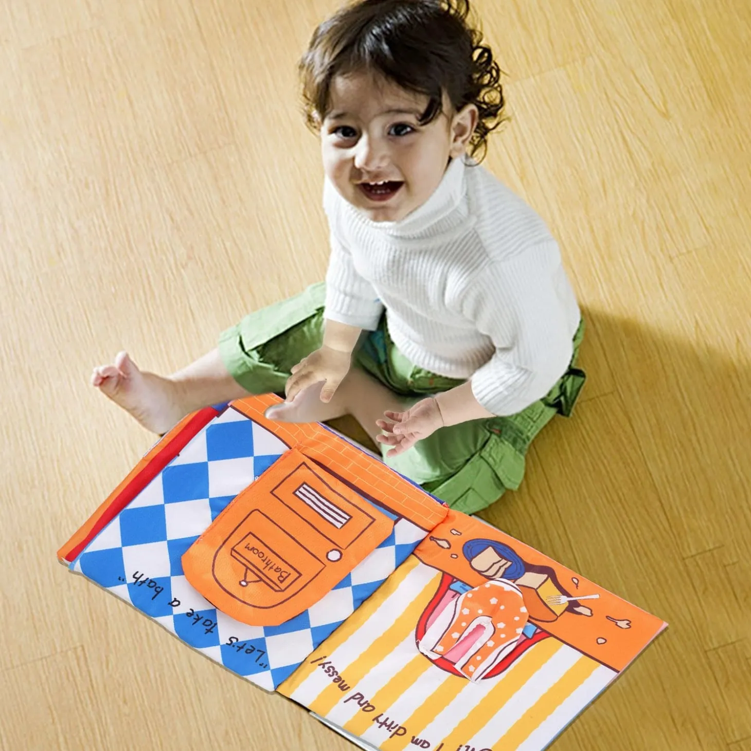 Bath Time Multicolour Activity Cloth Book
