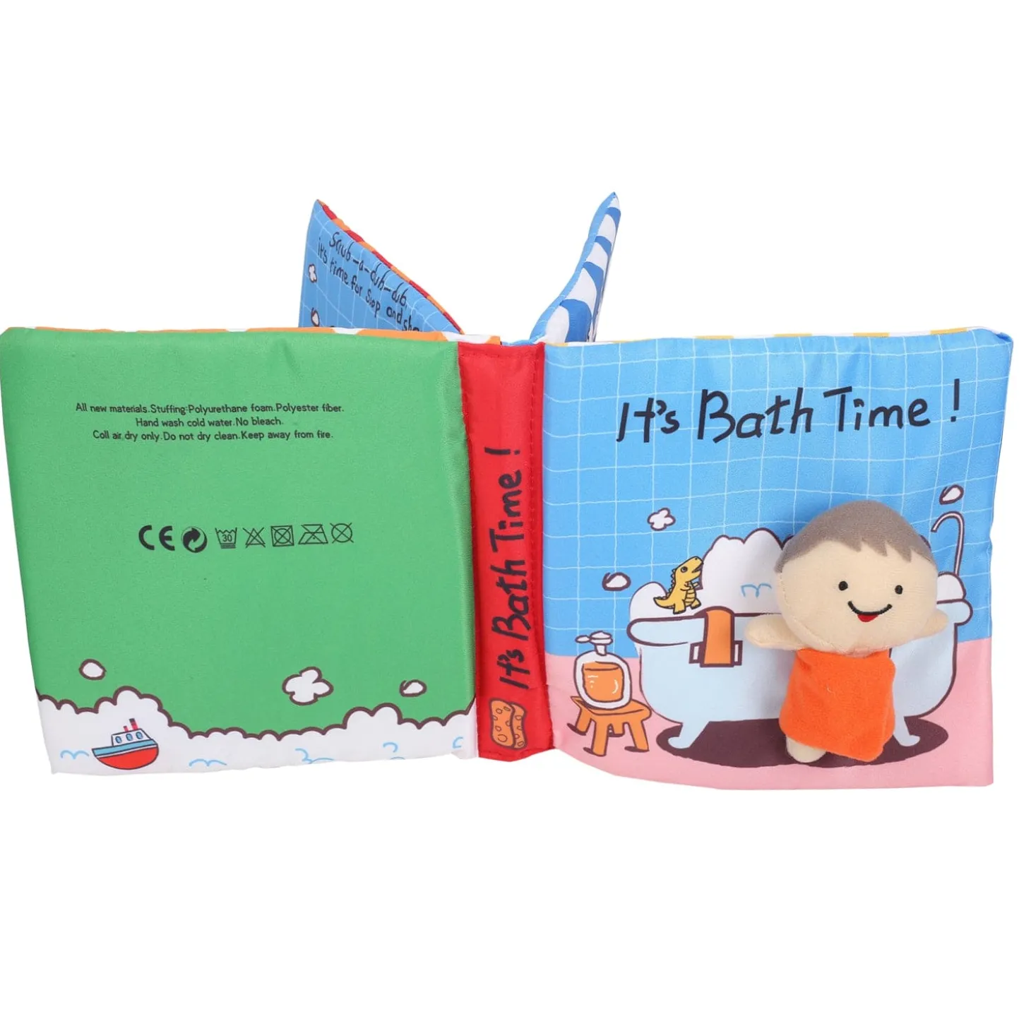 Bath Time Multicolour Activity Cloth Book