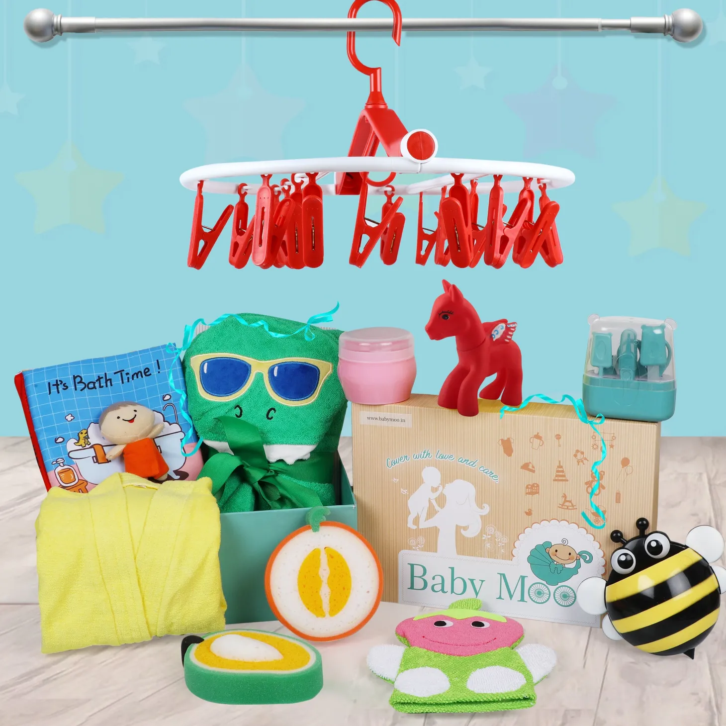 Bathing Essentials Premium Gift Hamper 11 Pcs Unisex Multicolour