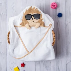 Bathing Hooded Towel 100% Cotton Cool Lion Beige