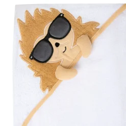 Bathing Hooded Towel 100% Cotton Cool Lion Beige