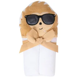 Bathing Hooded Towel 100% Cotton Cool Lion Beige