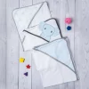 Bathing Hooded Towel Pack Of 3 Elephant Blue