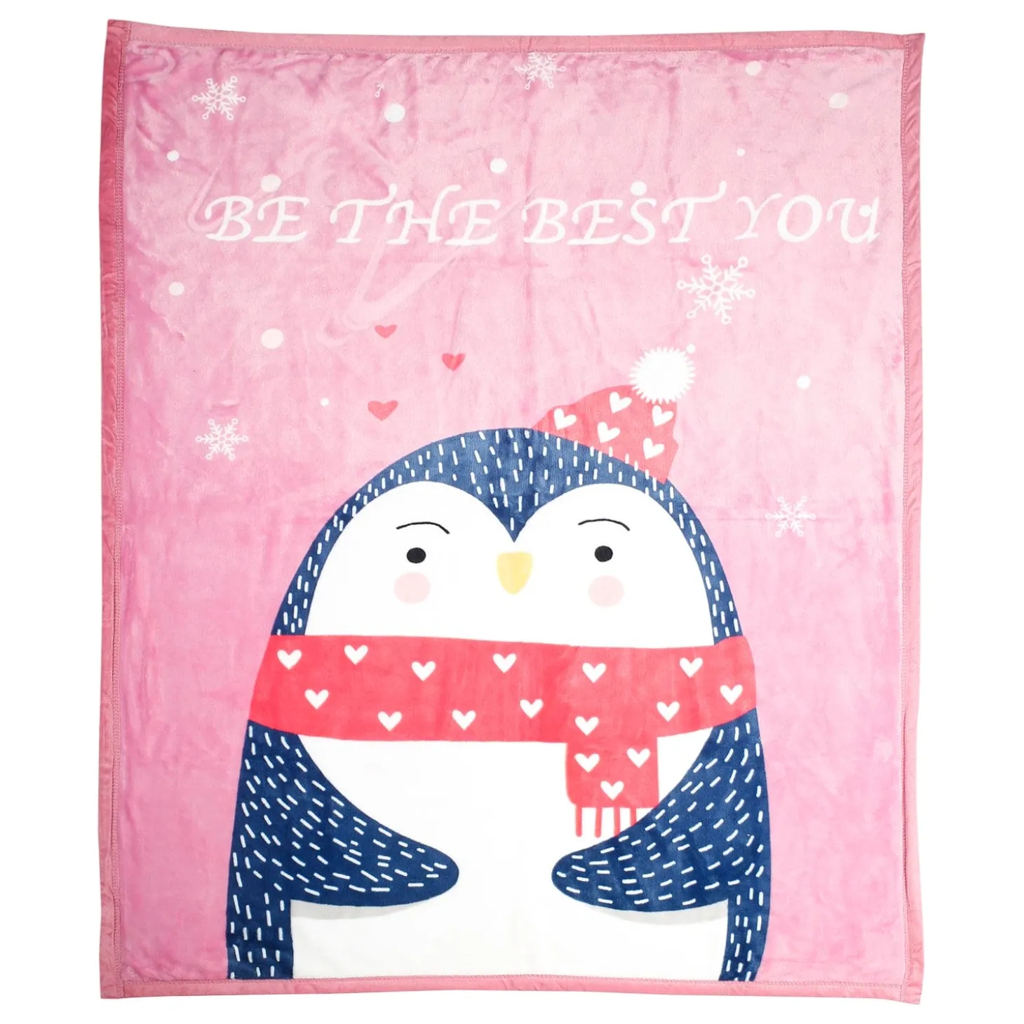 Be The Best You Pink Two-Ply Blanket