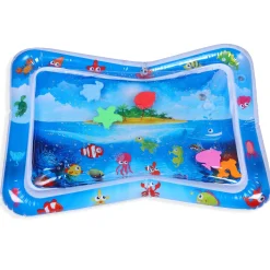 Beach Please Inflatable Tummy Time Mat Water Play Mat - Blue