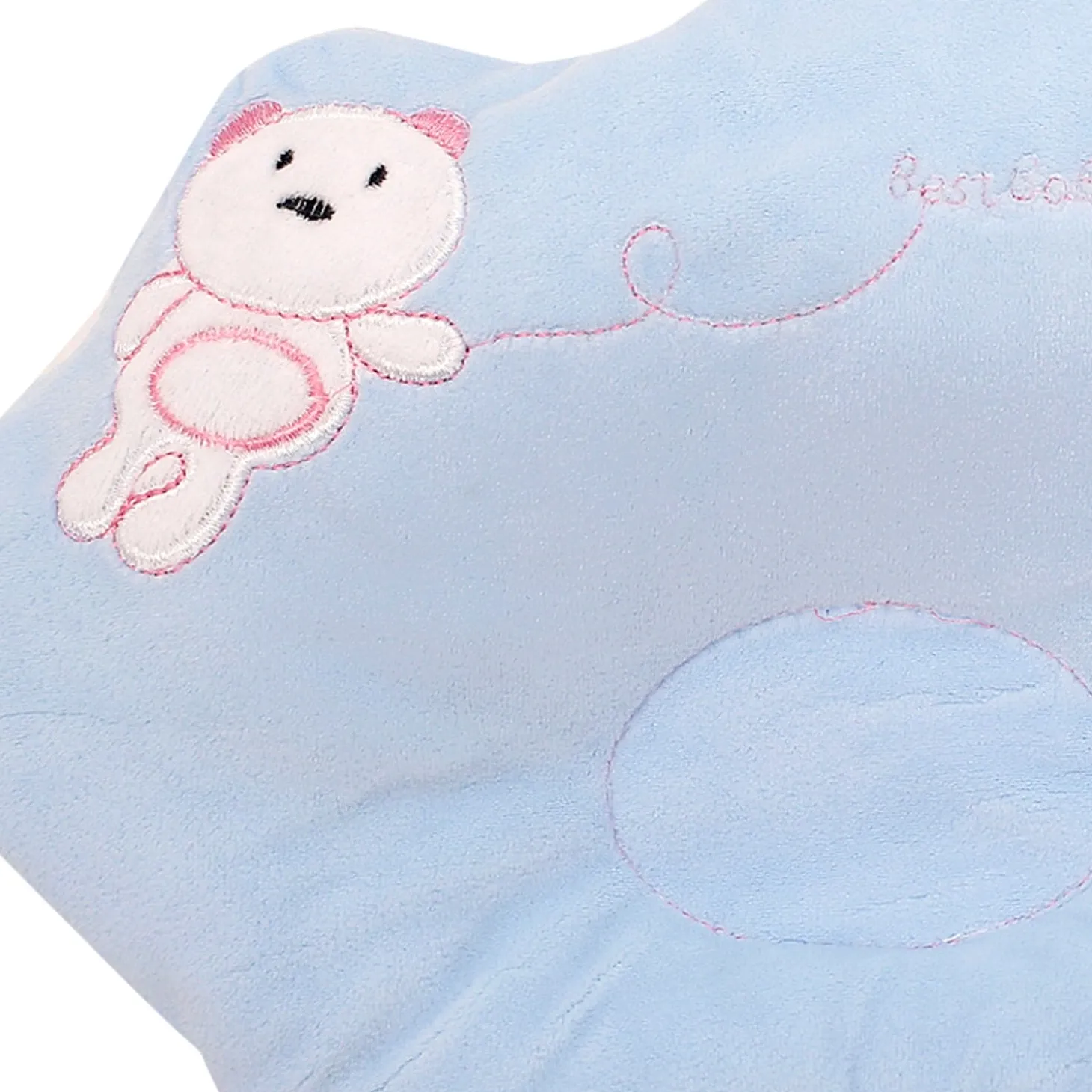Bear Blue Baby Pillow